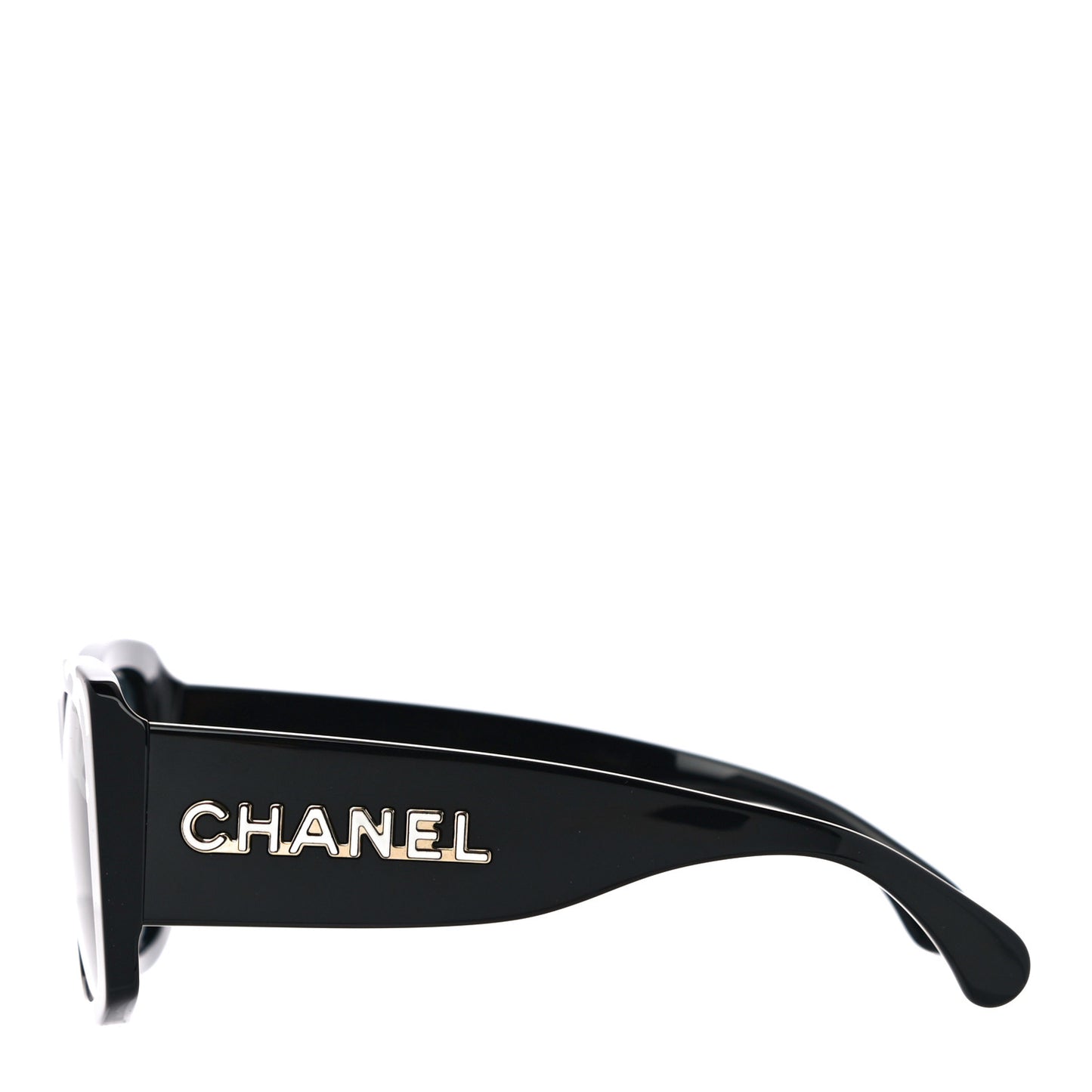 Acetate CC Logo Square Sunglasses 71472 Black