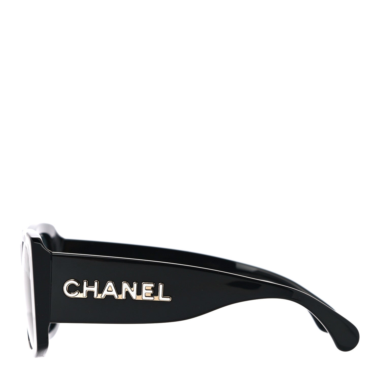 Chanel Acetate CC Logo Square Sunglasses 71472 Black 2 of 7