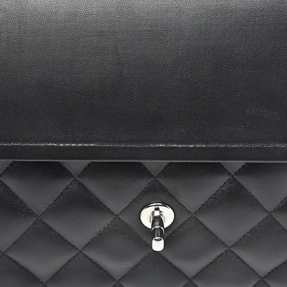 Chanel Lambskin Quilted Jumbo Double Flap Black 10 of 18