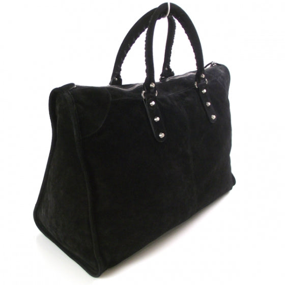 Balenciaga Baby Daim Suede Weekender Black 3 of 10