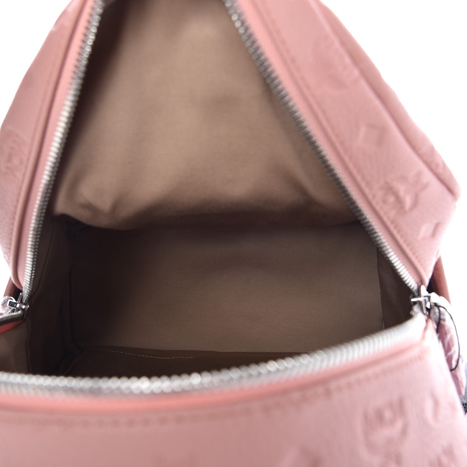 MCM Calfskin Ottomar Monogram Small Backpack Pink 5 of 8