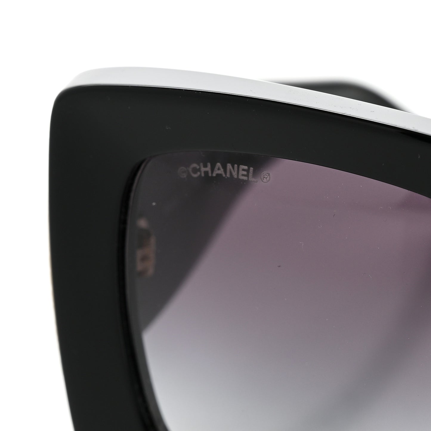 Acetate Rectangle Sunglasses 5435 Black