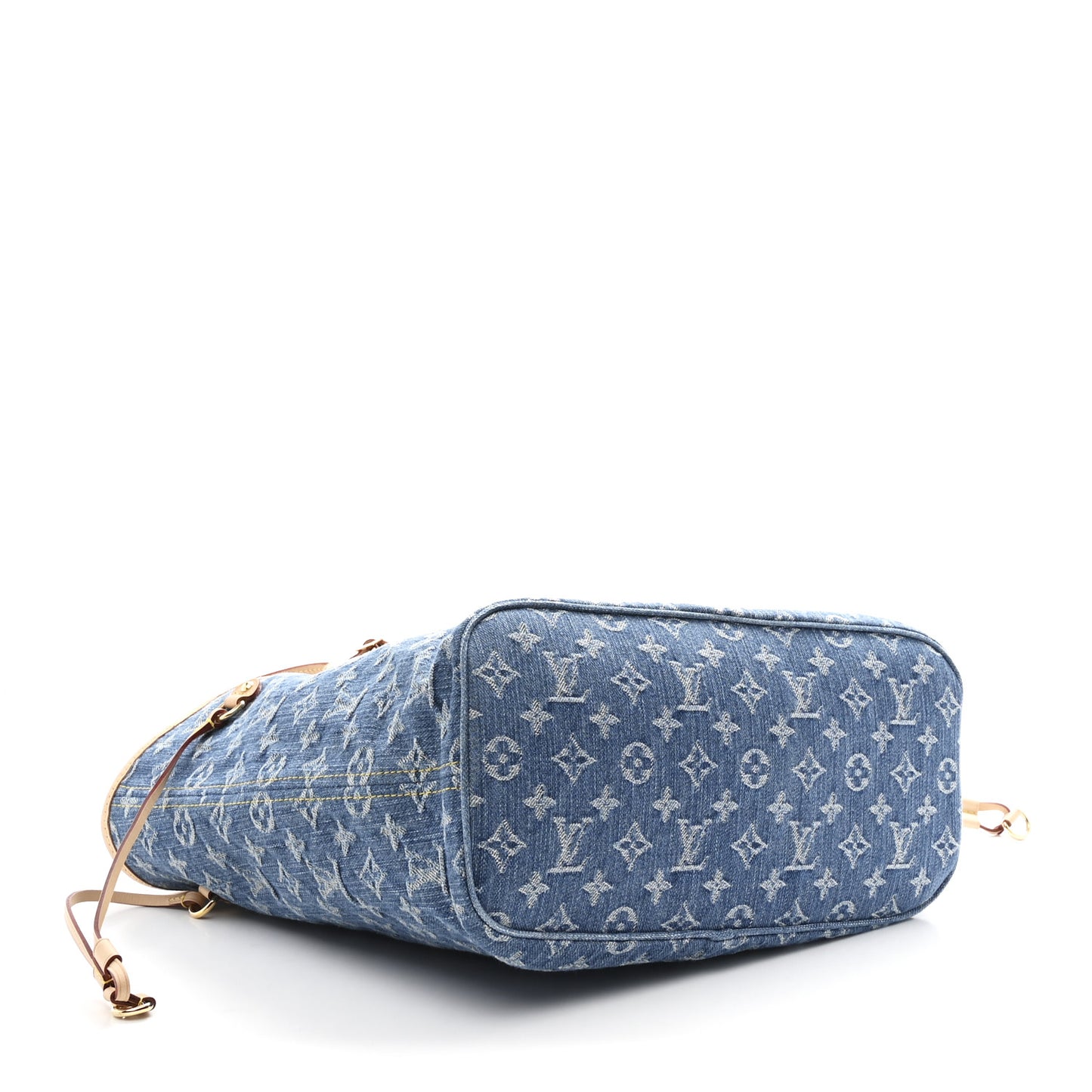 Monogram Denim Neo Neverfull MM Blue