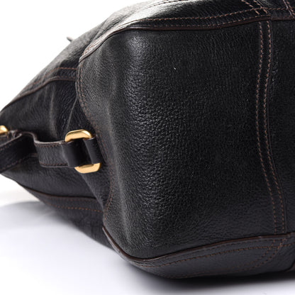 Prada Cervo Antik Shoulder Bag Black 9 of 24