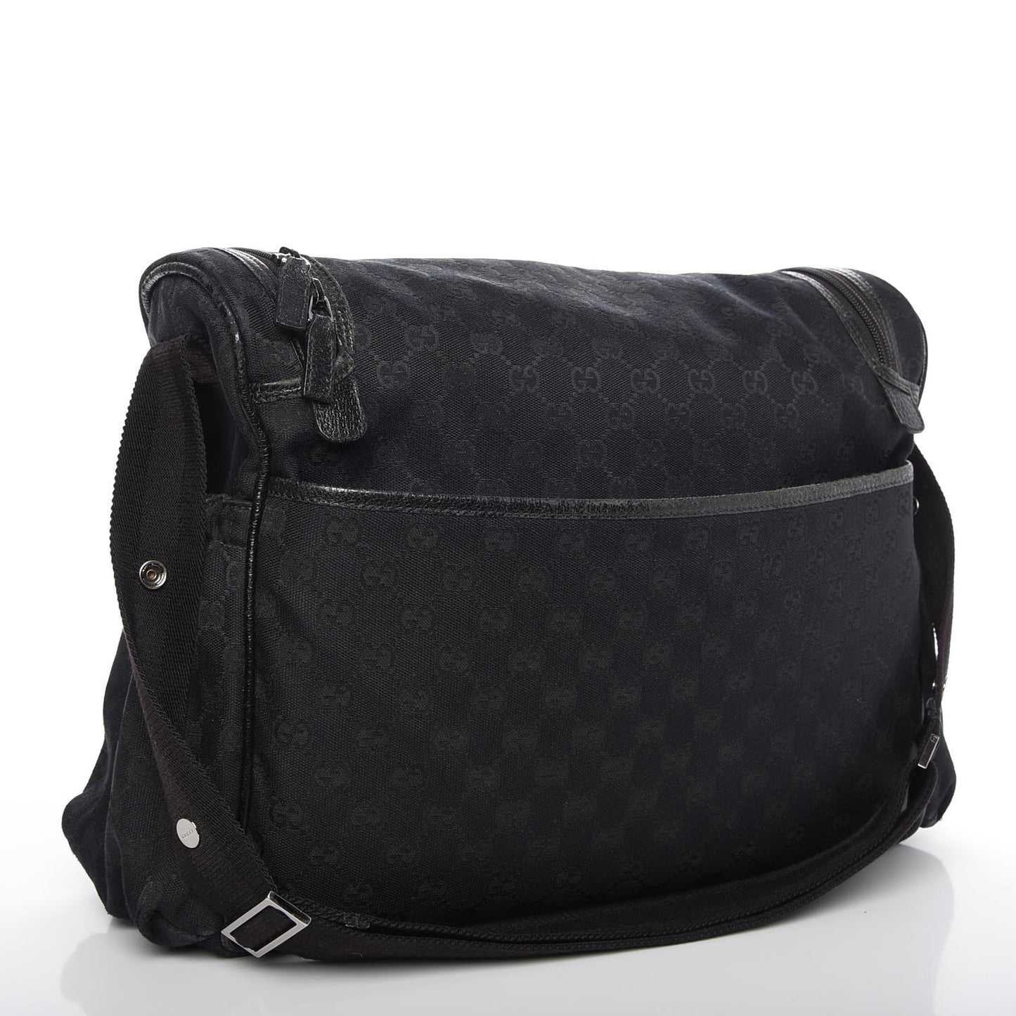 Monogram Large Diaper Bag Black