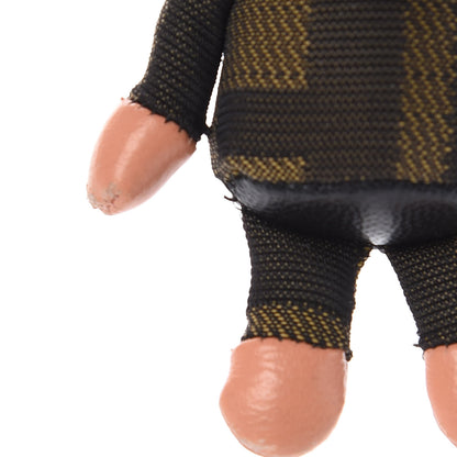 Fendi Shiny Nappa Zucca Pearl Fringe Space Monkey Bag Charm Plaster Albicocca Tobacco 5 of 6