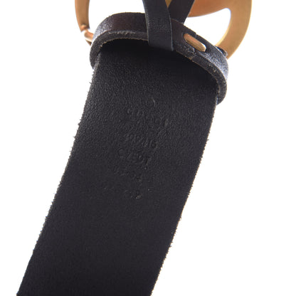 Gucci Faded Calfskin Double G 40mm Belt 85 34 Black 3 of 5
