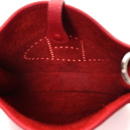 Hermes Taurillon Clemence Evelyne TPM Rouge Casaque 5 of 10