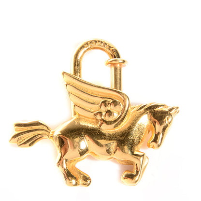 Hermes Pegasus Cadena Lock Gold Plated 1 of 3