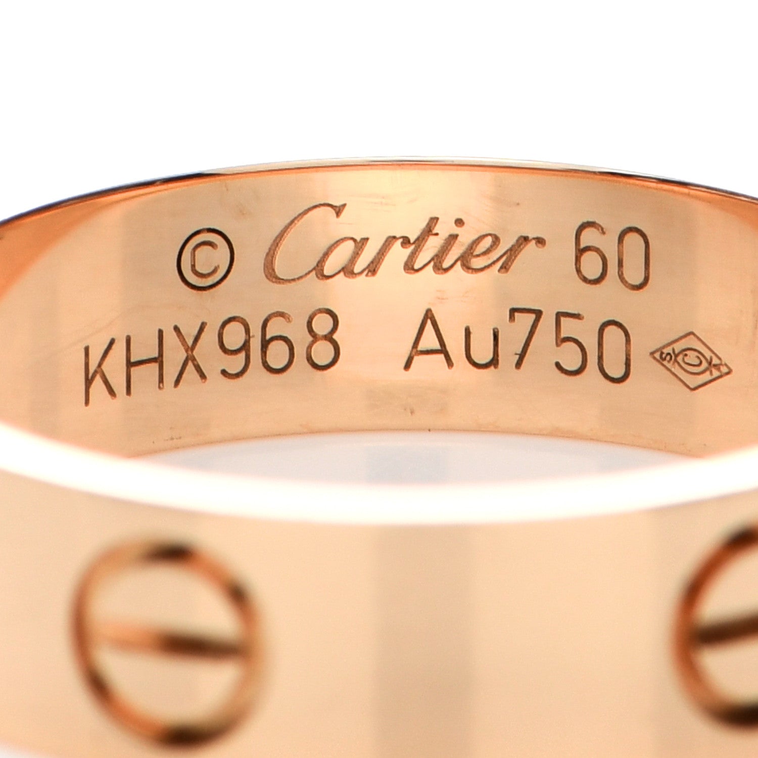 Cartier 18K Yellow Gold 5.5mm LOVE Ring 60 9 4 of 4