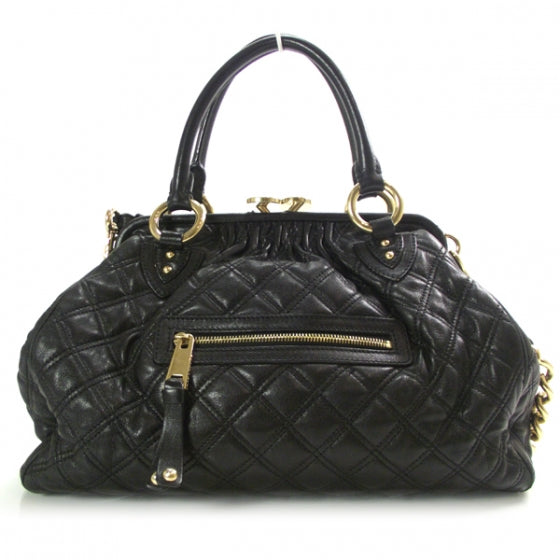 Marc Jacobs Quilted Leather Stam Black 1 of 10
