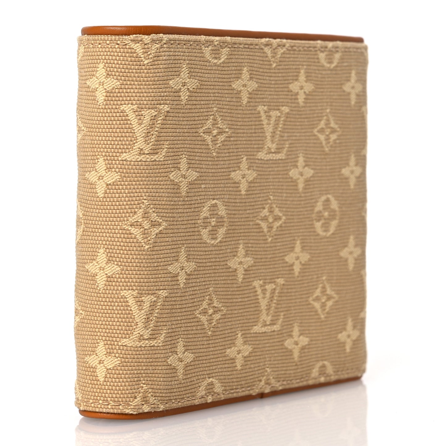 Mini Monogram Compact Wallet Beige
