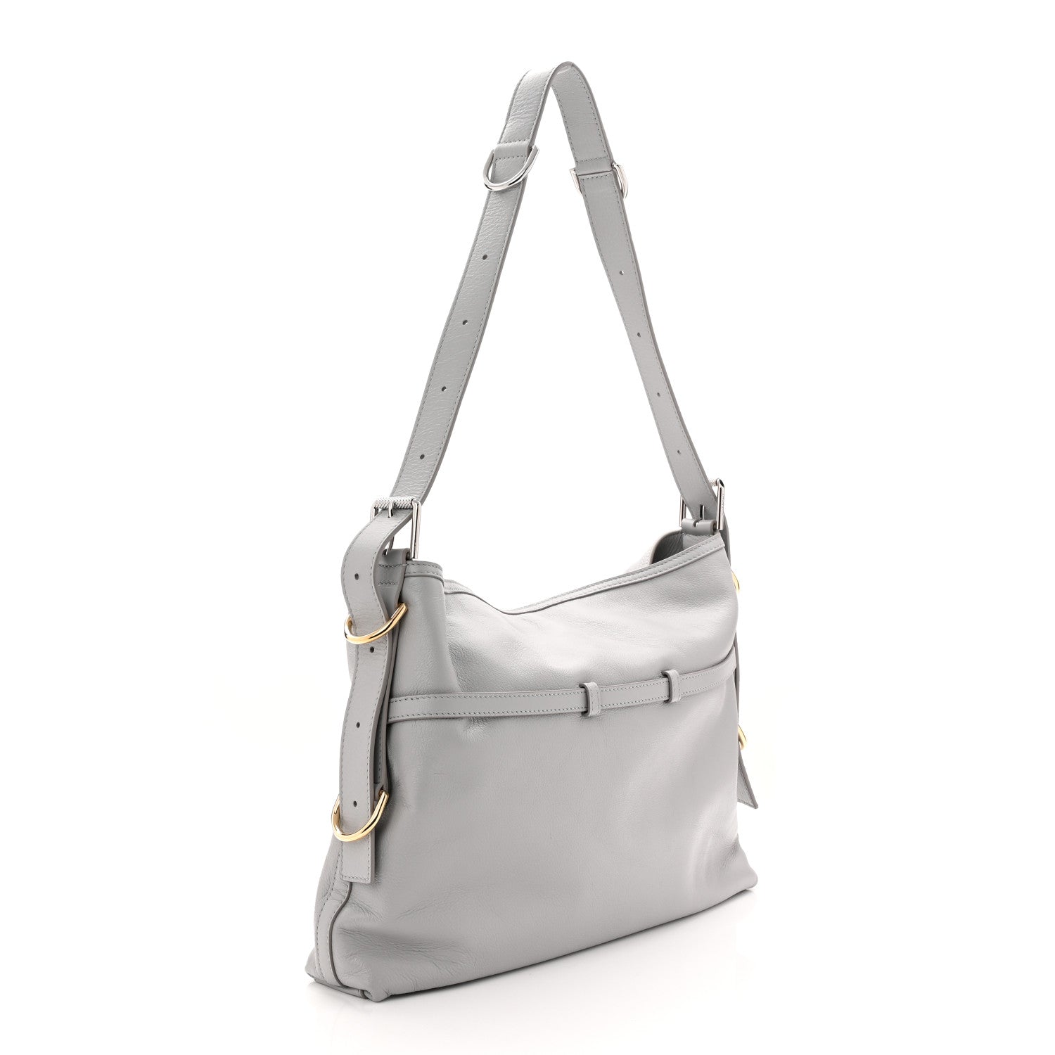 Givenchy Calfskin Medium Voyou Bag Light Grey 3 of 10