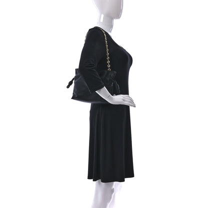 Loewe Nappa Calfskin Mini Flamenco Knot Clutch With Chain Black 2 of 9