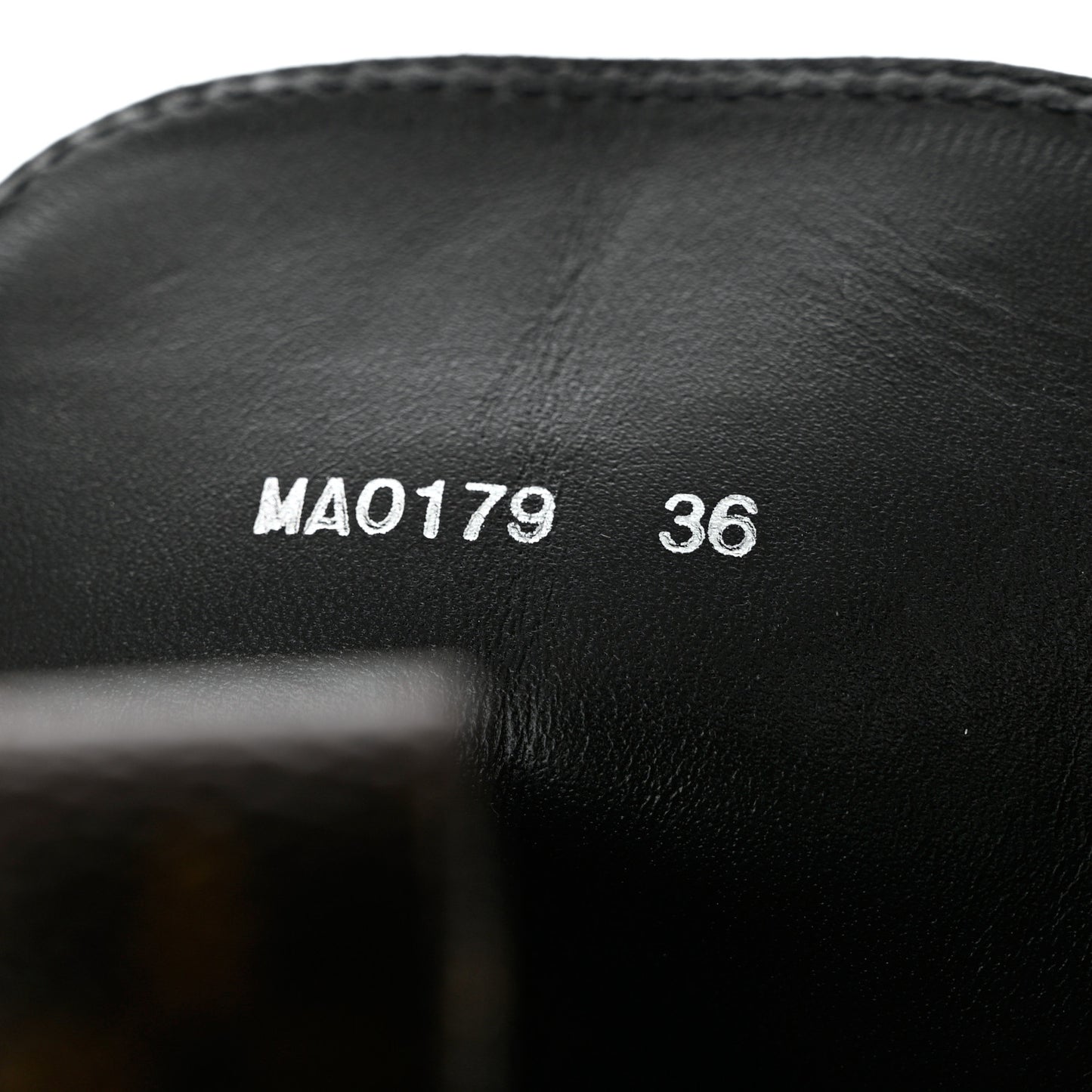 Suede Calfskin Monogram Laureate Platform Desert Boots 36 Black
