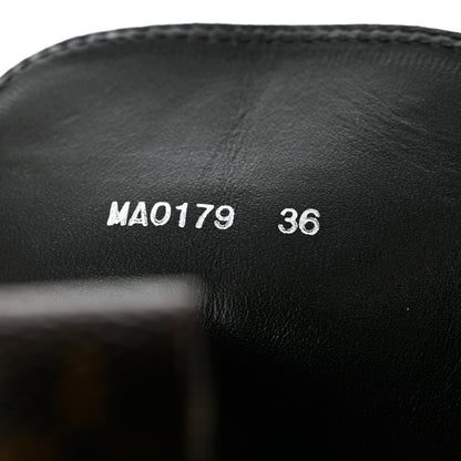 Louis Vuitton Suede Calfskin Monogram Laureate Platform Desert Boots 36 Black 6 of 9