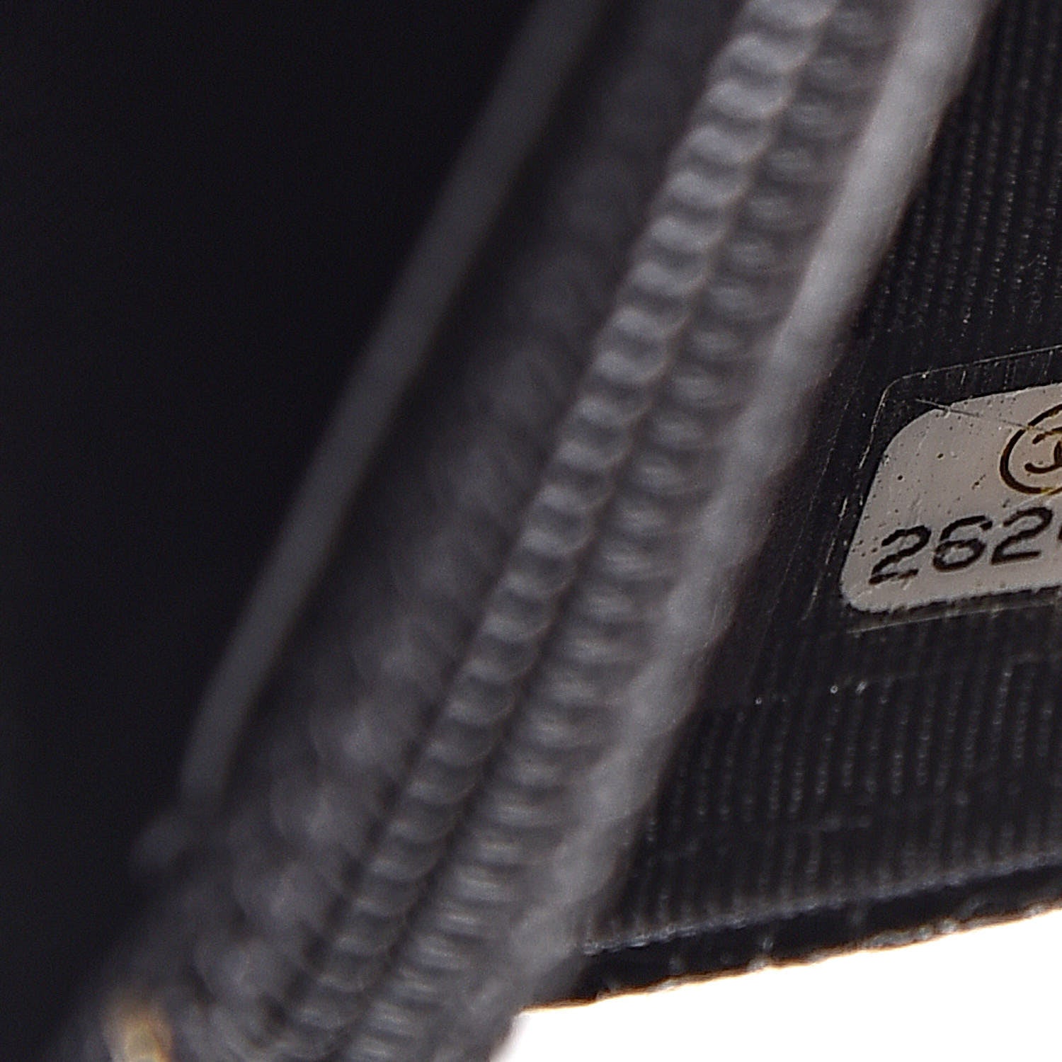 Chanel Lizard Reissue Wallet on Chain WOC Black 8 of 12