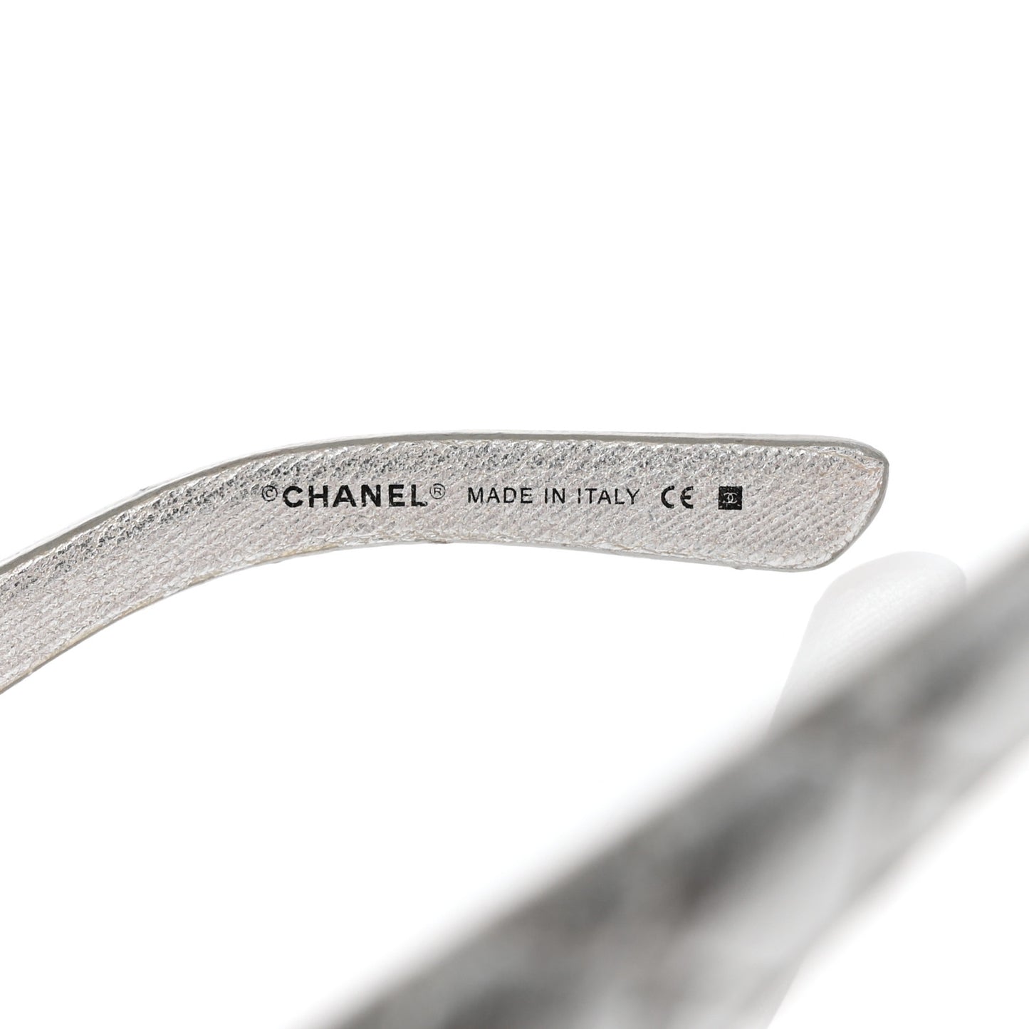 Metallic Quilted CC Sunglasses 4157-Q Silver
