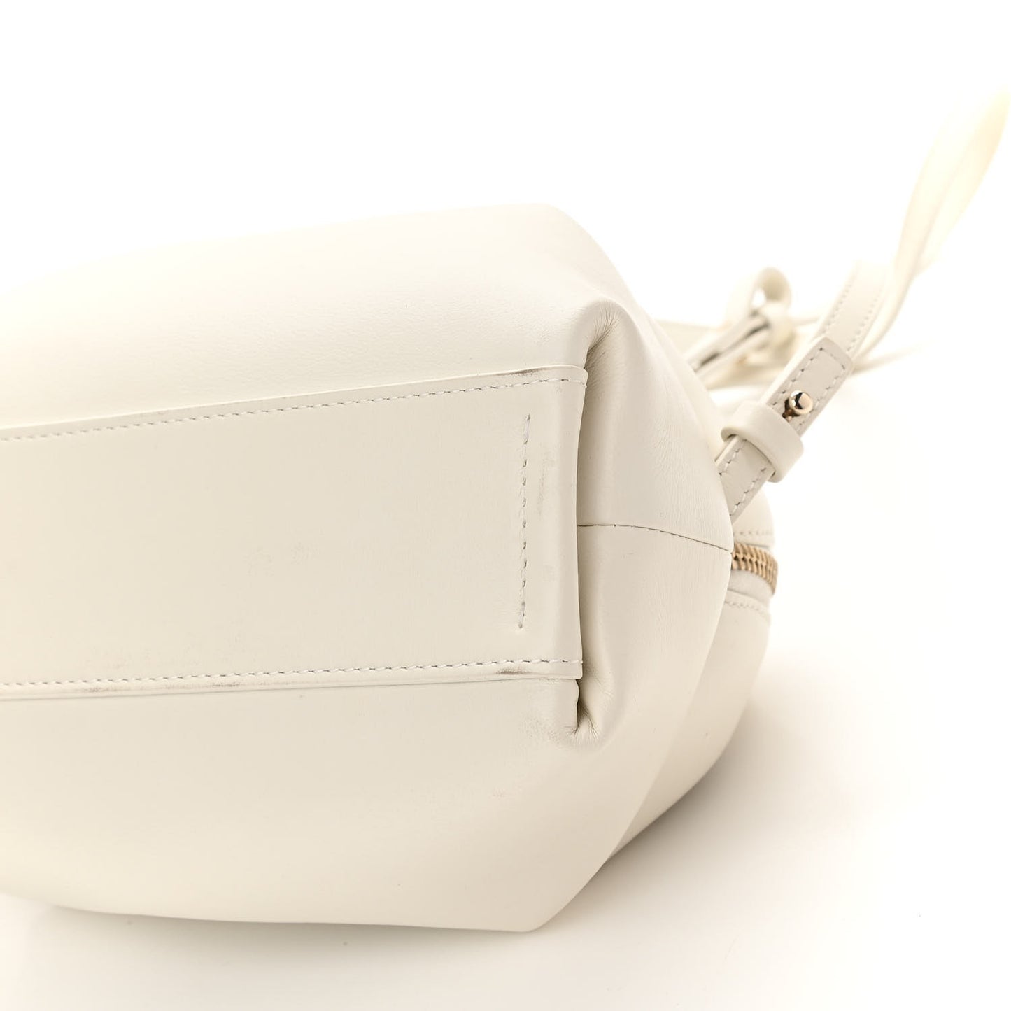 Calfskin Mini Judy Shoulder Bag White