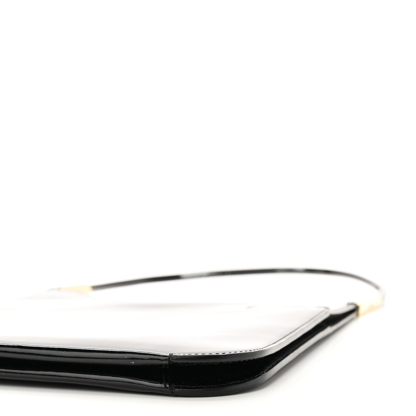 Patent Calfskin Sadie Shoulder Bag Black
