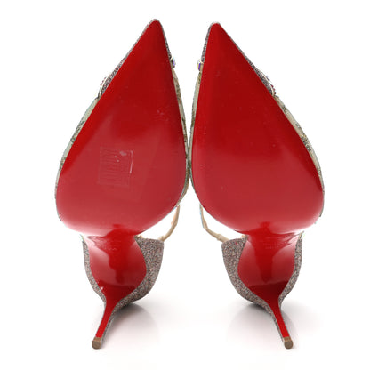 Christian Louboutin Mini Glitter Rete Tulle Chiara Diams 100 Pump 39.5 Version Multicolor 5 of 8