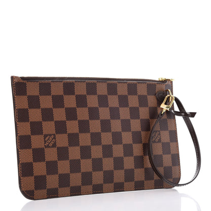 Louis Vuitton Damier Ebene Neverfull MM GM Pochette 3 of 9