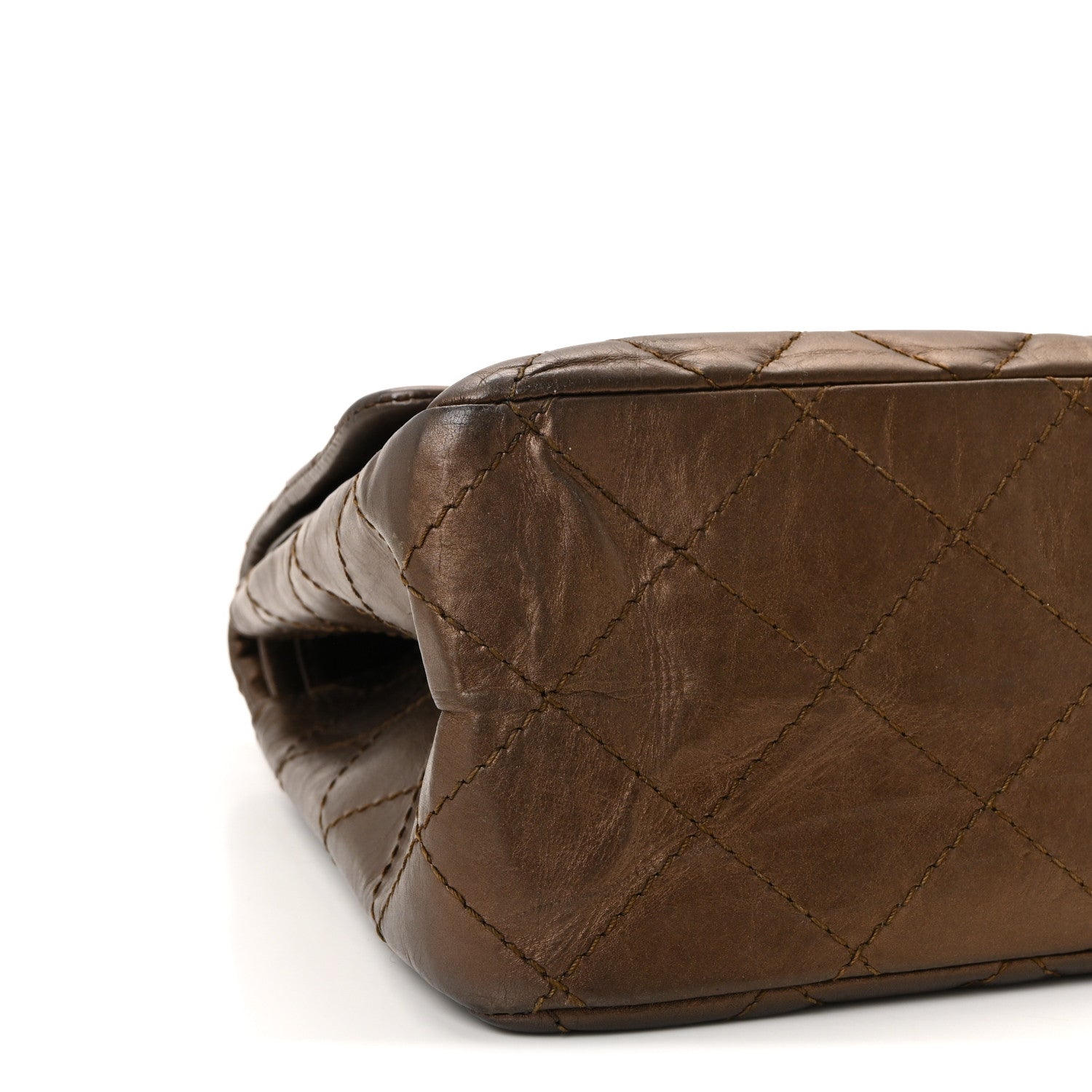 Chanel Metallic Aged Calfskin Quilted 2.55 Reissue 227 Flap Bronze 9 of 10