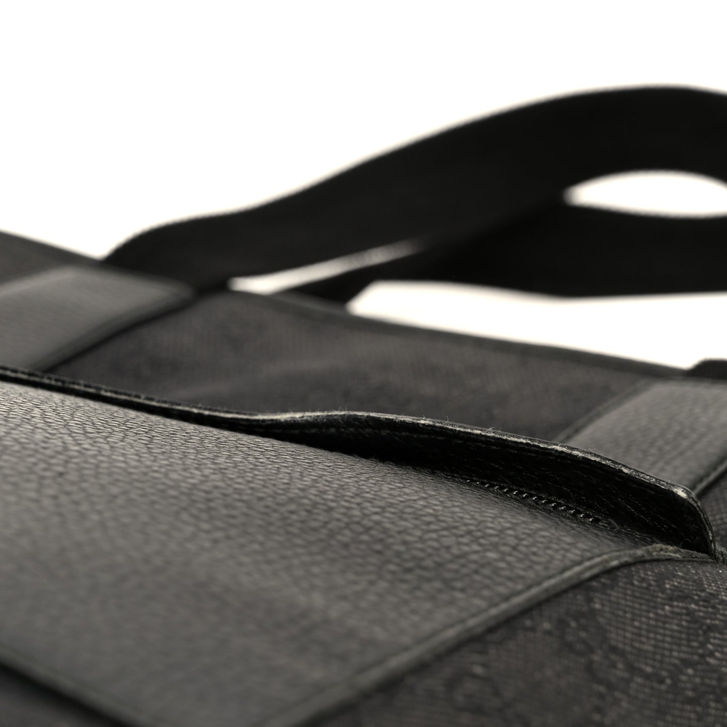 Denim Monogram Tote Bag Black