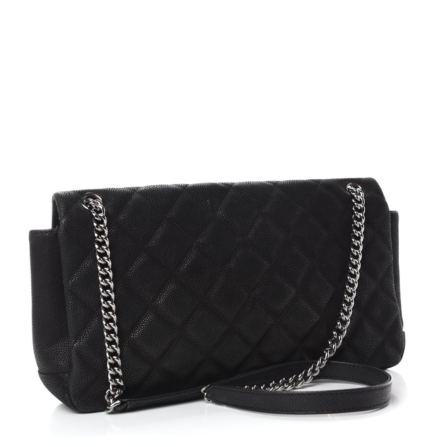 Chanel Iridescent Caviar Quilted Medium Lady Pearly Flap Black 3 of 11