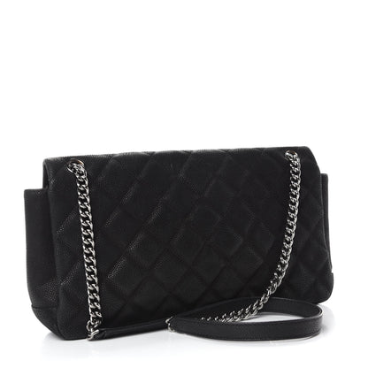 Chanel Iridescent Caviar Quilted Medium Lady Pearly Flap Black 3 of 11