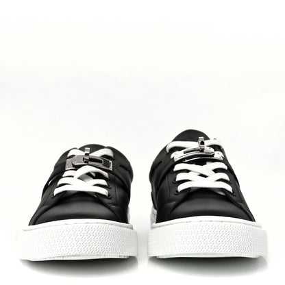 Hermes Calfskin Day Sneakers 36.5 Black 2 of 9