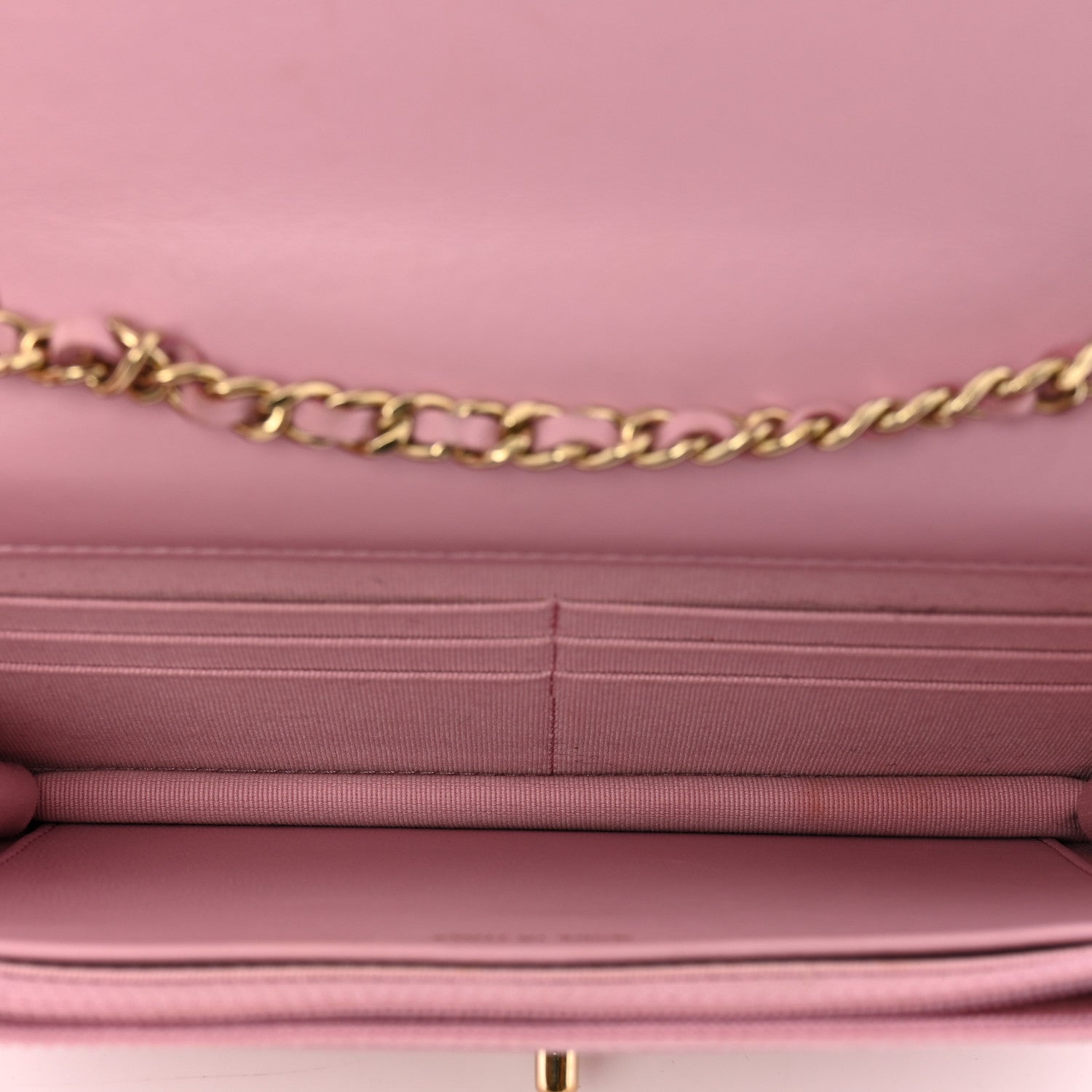 Chanel Lambskin Quilted Trendy CC Wallet On Chain WOC Pink 5 of 13