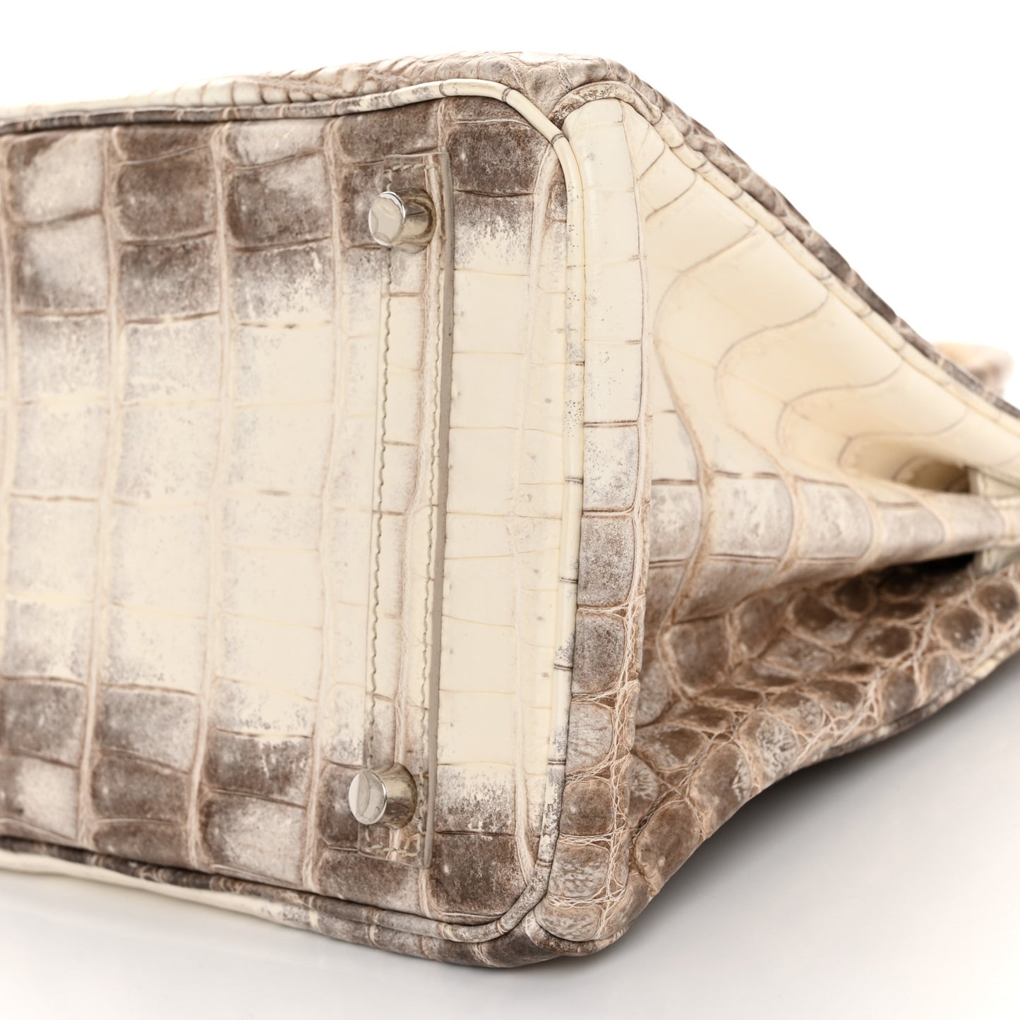 Matte Niloticus Crocodile Himalaya Birkin 30 Blanc