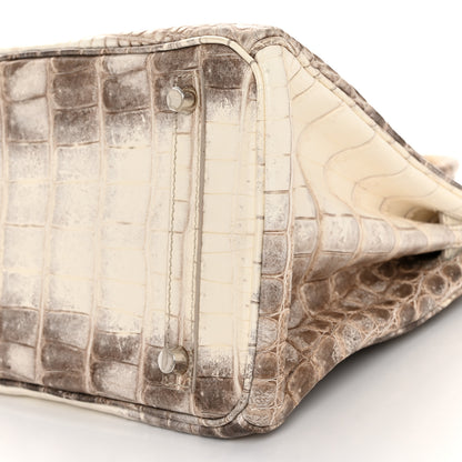 Hermes Matte Niloticus Crocodile Himalaya Birkin 30 Blanc 20 of 56