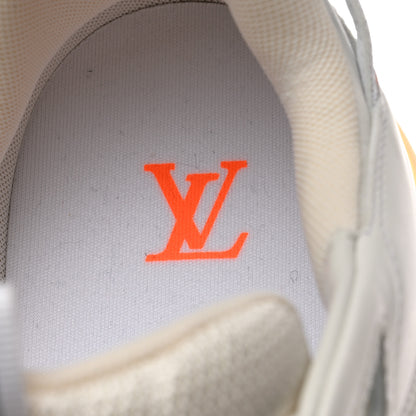 Louis Vuitton Suede Mesh Mens Tenis View Sneakers 8.5 White 6 of 8