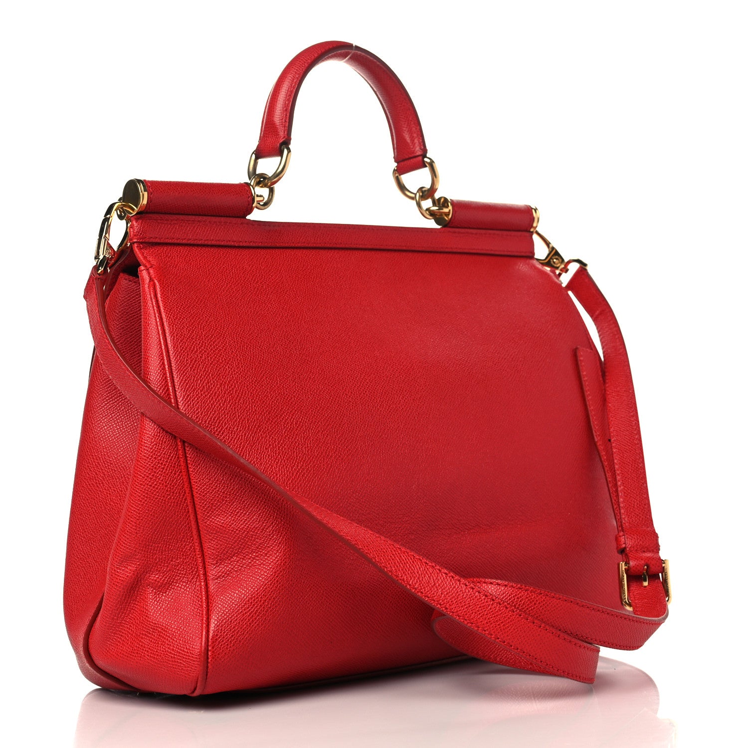 Dolce & Gabbana Dauphine Medium Miss Sicily Satchel Dark Red 3 of 8