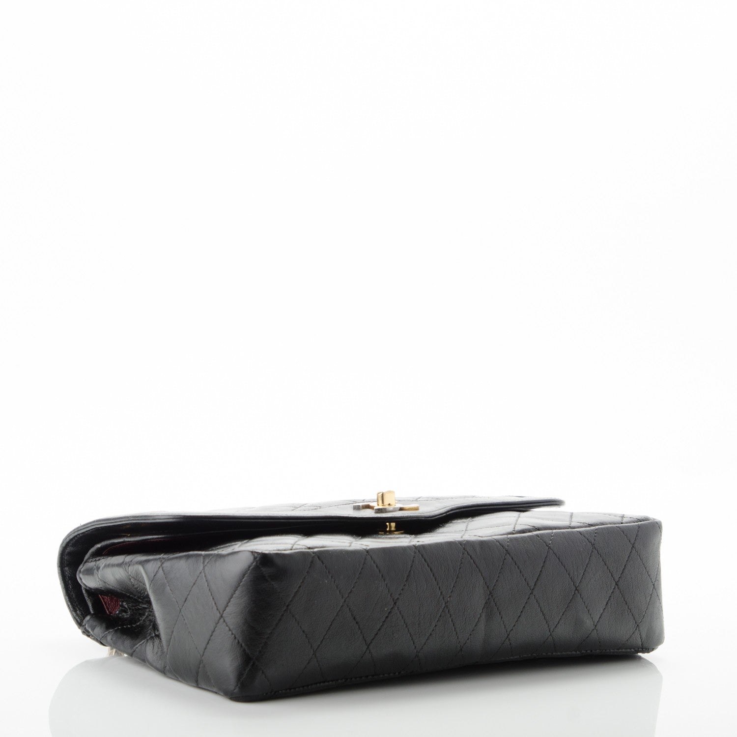 Chanel Lambskin Quilted Medium Double Flap Black 4 of 11