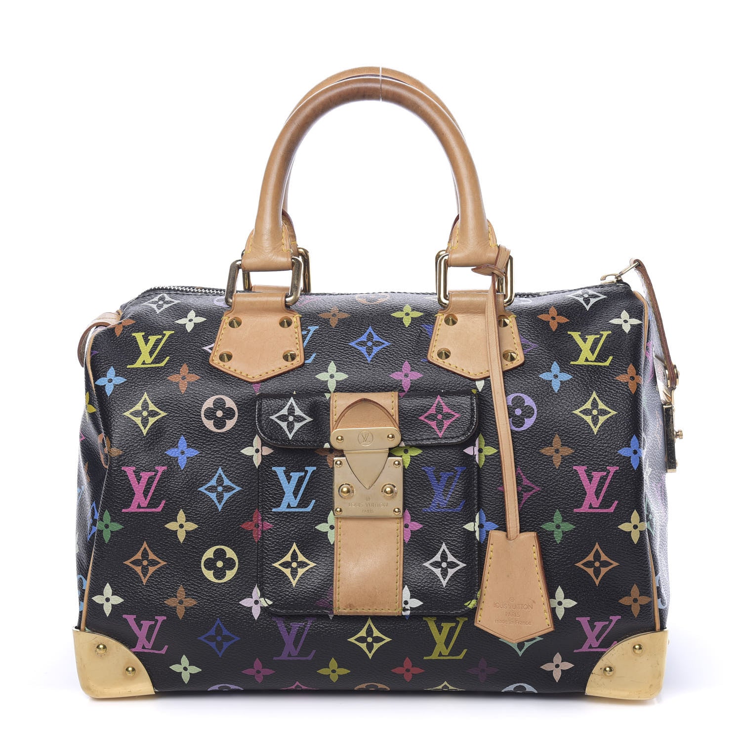 Louis Vuitton Monogram Multicolor Speedy 30 Black 1 of 9