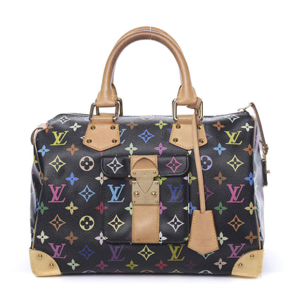 Louis Vuitton Monogram Multicolor Speedy 30 Black 1 of 9