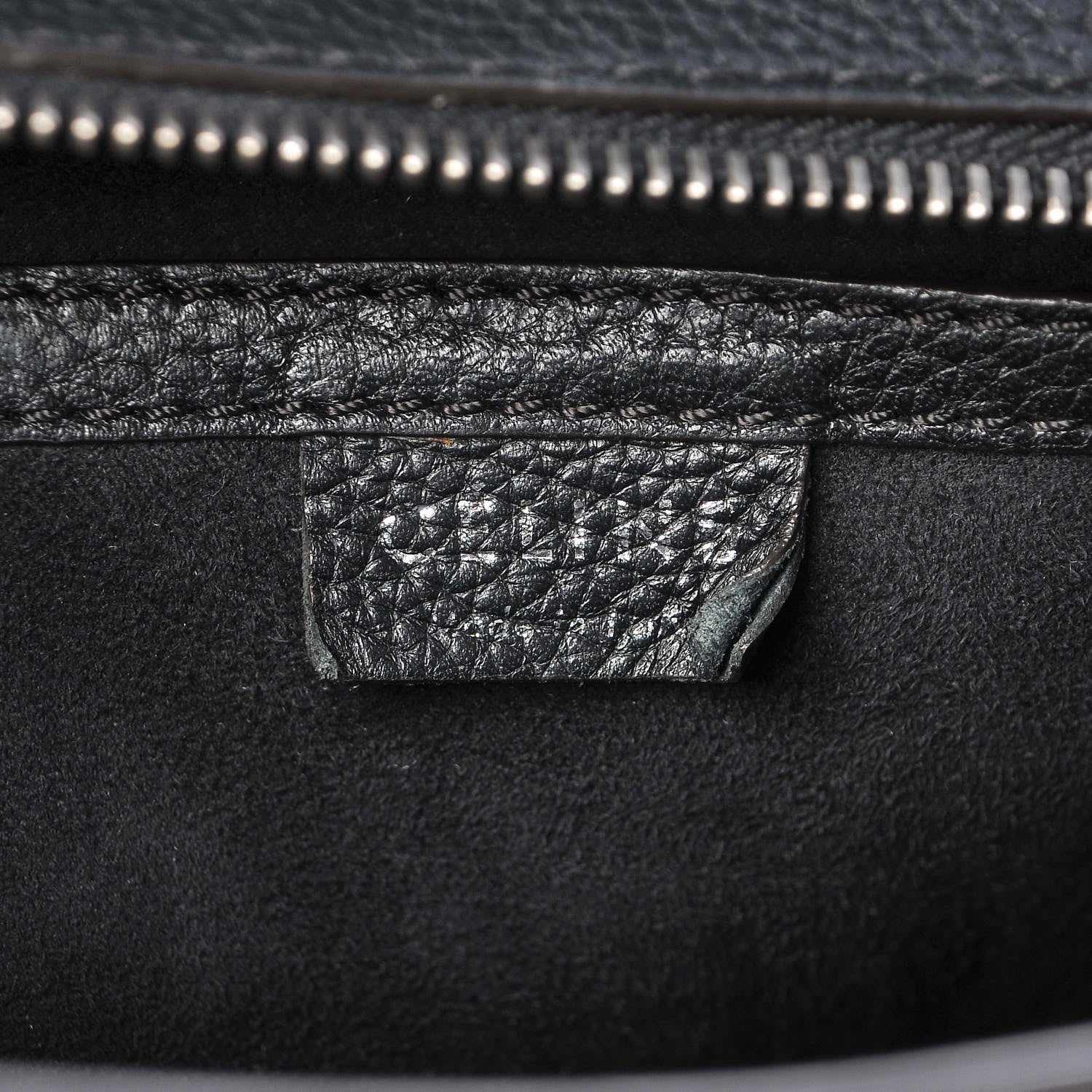 Celine Drummed Calfskin Nano Luggage Black 6 of 6