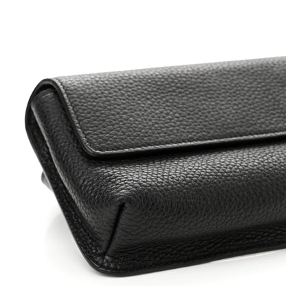 Gucci Pebbled Calfskin Soho Flap Belt Bag Black 9 of 11