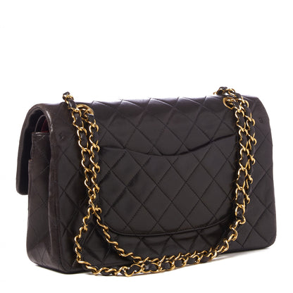 Chanel Lambskin Quilted Medium Double Flap Black 2 of 9