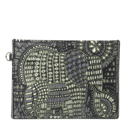 Christian Dior Calfskin Animals Card Holder Green 1 of 6