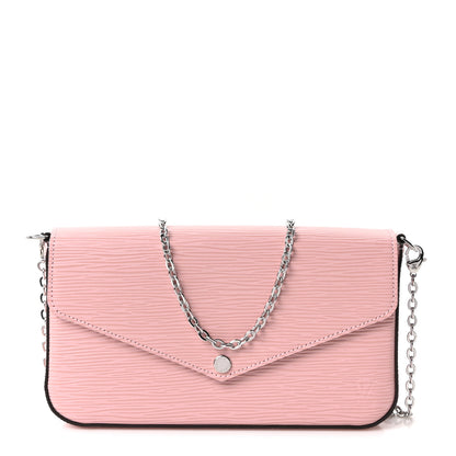Louis Vuitton Epi Pochette Felicie Rose Ballerine 1 of 11