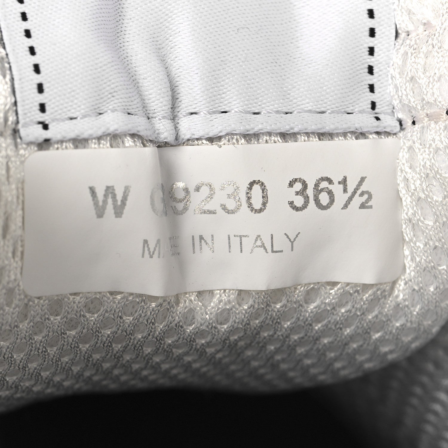Chanel Nylon Suede Calfskin Printed CC Sneakers 36.5 White Black 7 of 8