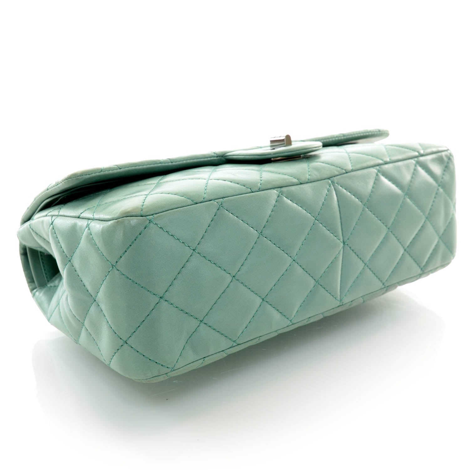 Chanel Lambskin 2.55 Reissue 227 Flap Green 4 of 9