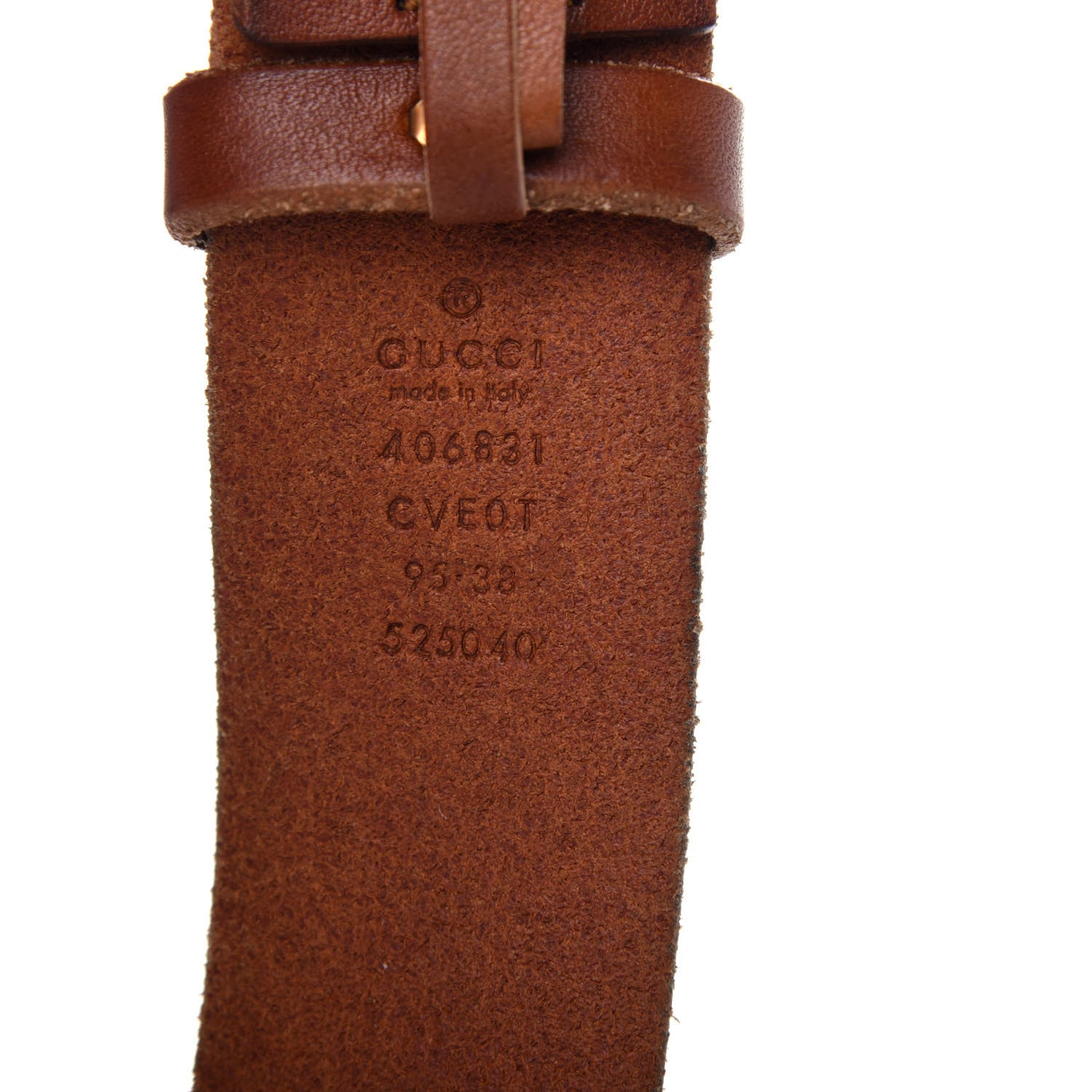 Gucci Faded Calfskin Double G 40mm Belt 95 38 Cuir 5 of 5