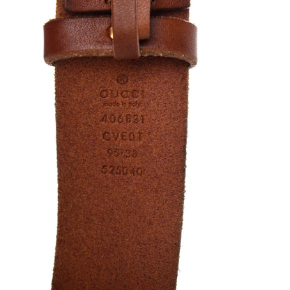 Gucci Faded Calfskin Double G 40mm Belt 95 38 Cuir 5 of 5