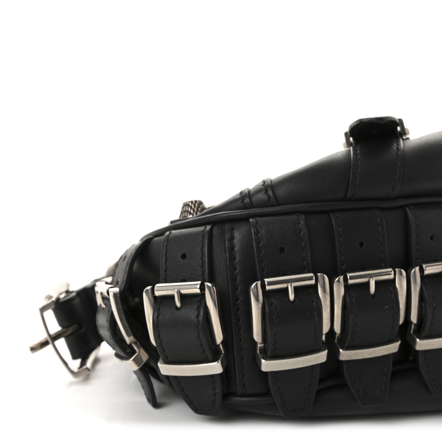 Balenciaga Calfskin Le Cagole With Buckles Shoulder Bag XS Black 8 of 9
