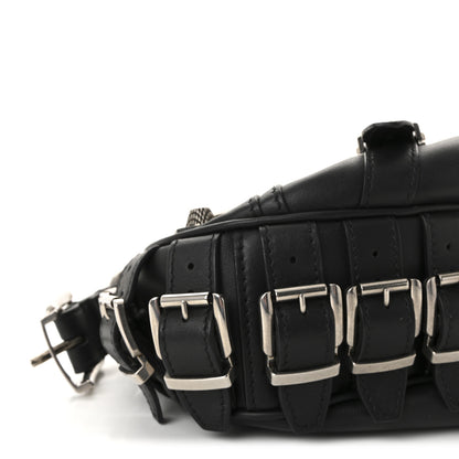 Balenciaga Calfskin Le Cagole With Buckles Shoulder Bag XS Black 8 of 9